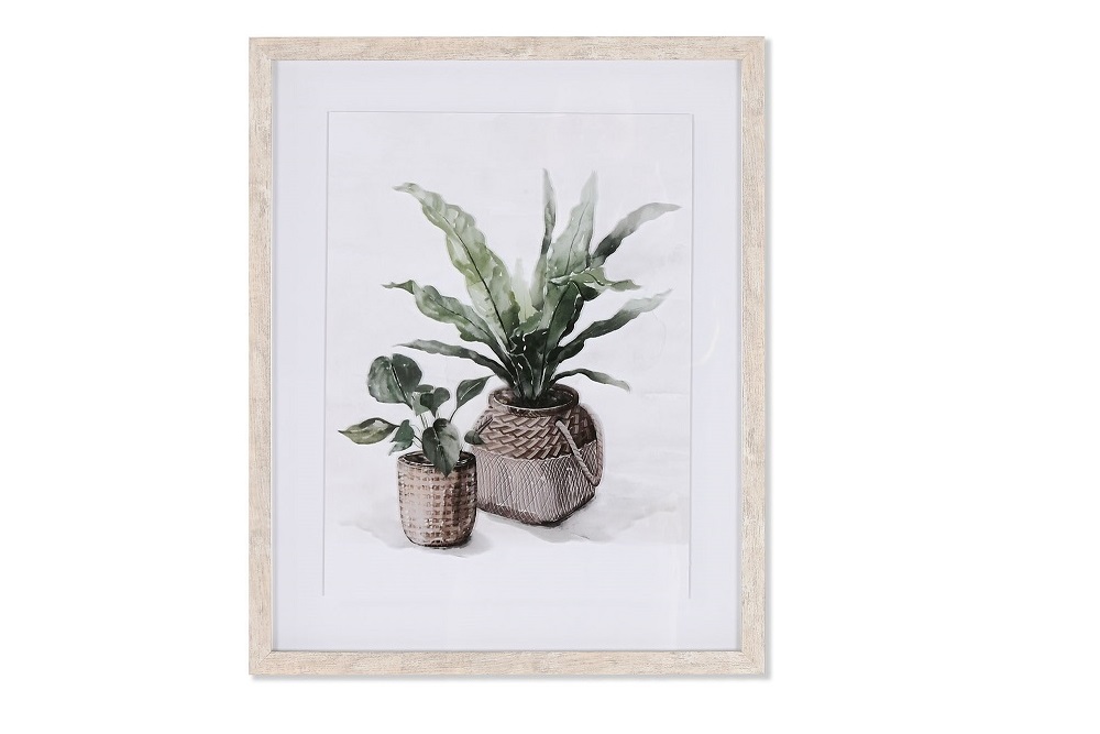 CUADRO CRISTAL PS 42.7X2.5X52.7CM PLANTA